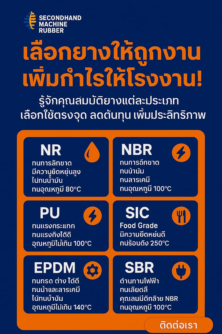 คุณสมบัติของยาง