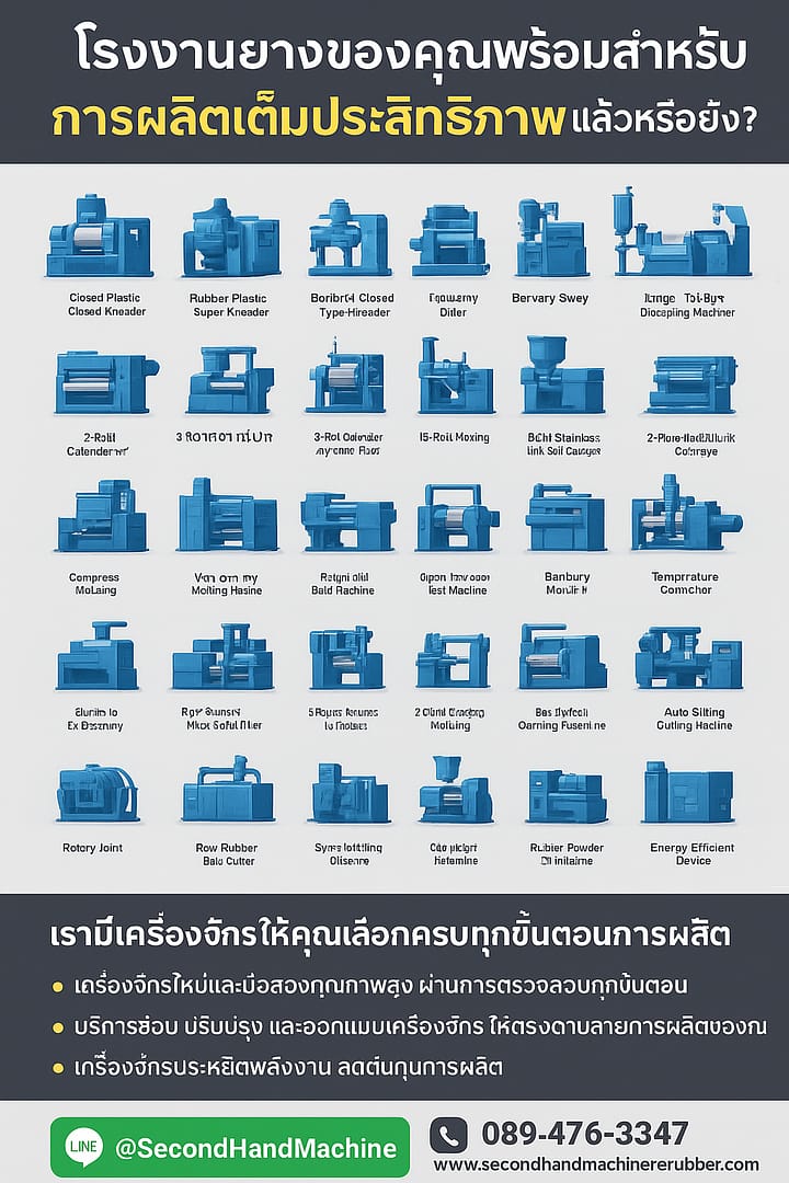 เปิดโรงงาน ผลิต ยาง และ แปรรูป ยางเป็น สินค้า